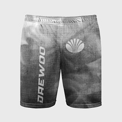 Шорты спортивные мужские Daewoo - grey gradient вертикально, цвет: 3D-принт