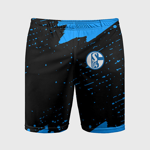 Мужские спортивные шорты Schalke 04 fc blue color / 3D-принт – фото 1