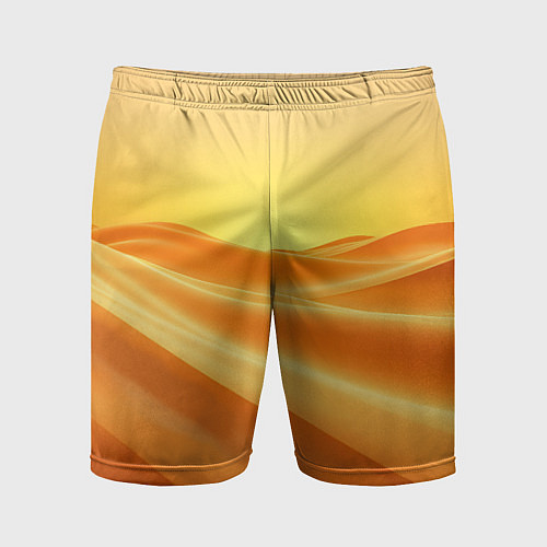 Мужские спортивные шорты Золотые пески / 3D-принт – фото 1