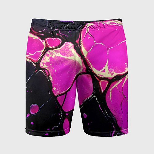Мужские спортивные шорты Розовые пятна в текстуре / 3D-принт – фото 1