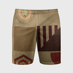 Мужские спортивные шорты Геометрические фигуры 2025
