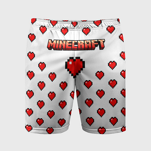 Мужские спортивные шорты Minecraft любовь / 3D-принт – фото 1