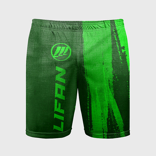 Мужские спортивные шорты Lifan - green gradient по-вертикали / 3D-принт – фото 1