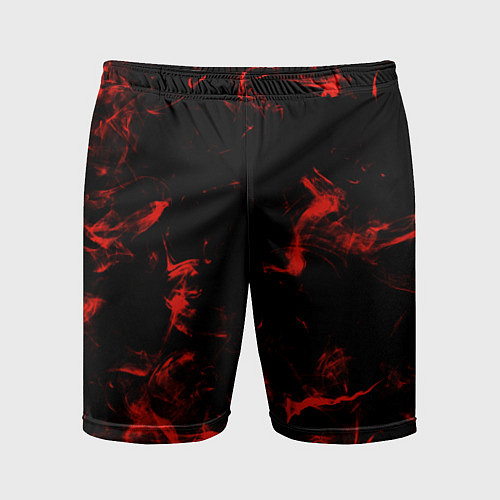 Мужские спортивные шорты Color red black / 3D-принт – фото 1