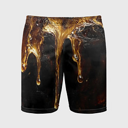 Мужские спортивные шорты Стекающий мед - текстура