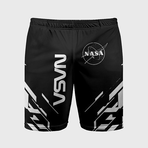 Мужские спортивные шорты Nasa геометрия / 3D-принт – фото 1