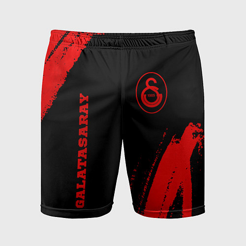 Мужские спортивные шорты Galatasaray - red gradient вертикально / 3D-принт – фото 1