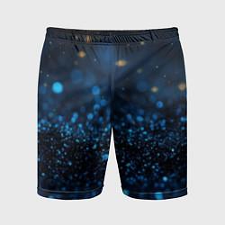 Мужские спортивные шорты Боке блестяшки на черном