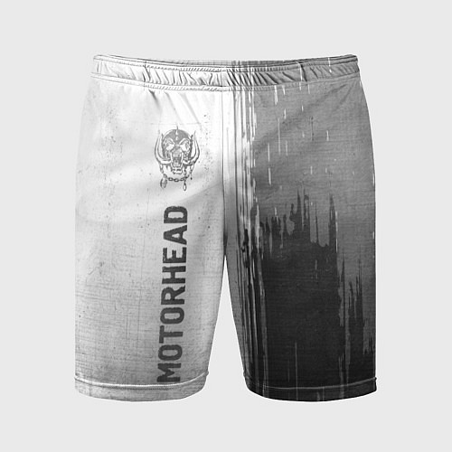 Мужские спортивные шорты Motorhead - white gradient по-вертикали / 3D-принт – фото 1