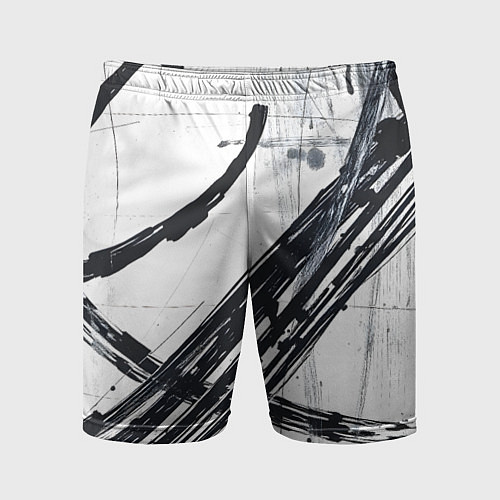 Мужские спортивные шорты Графичная абстракция / 3D-принт – фото 1