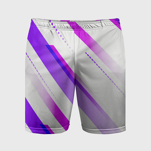 Мужские спортивные шорты Color white pink / 3D-принт – фото 1