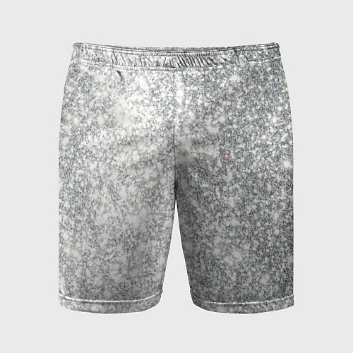 Мужские спортивные шорты Серебро / 3D-принт – фото 1