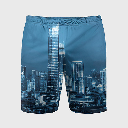 Мужские спортивные шорты City / 3D-принт – фото 1