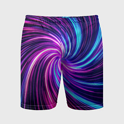 Мужские спортивные шорты Неоновый вихрь из светящихся линий