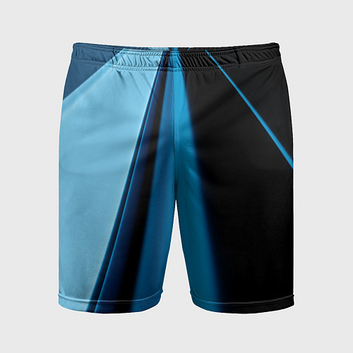 Мужские спортивные шорты Black blue / 3D-принт – фото 1