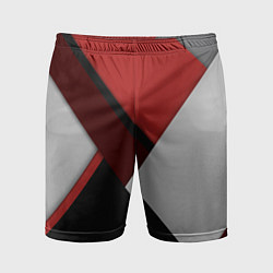 Мужские спортивные шорты Color black red grey