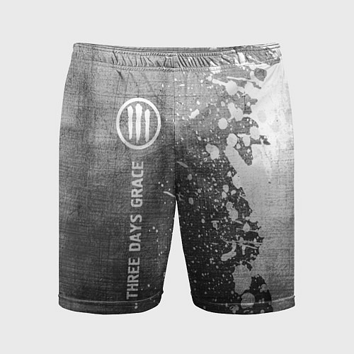 Мужские спортивные шорты Three Days Grace - grey gradient по-вертикали / 3D-принт – фото 1