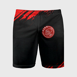 Мужские спортивные шорты Ajax красные краски