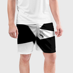 Шорты спортивные мужские Real Madrid geometry black, цвет: 3D-принт — фото 2
