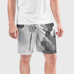 Шорты спортивные мужские Volkswagen - white gradient по-вертикали, цвет: 3D-принт — фото 2