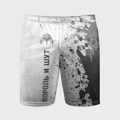 Мужские спортивные шорты Король и Шут - white gradient по-вертикали / 3D-принт – фото 1
