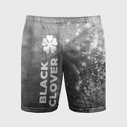 Мужские спортивные шорты Black Clover - grey gradient по-вертикали