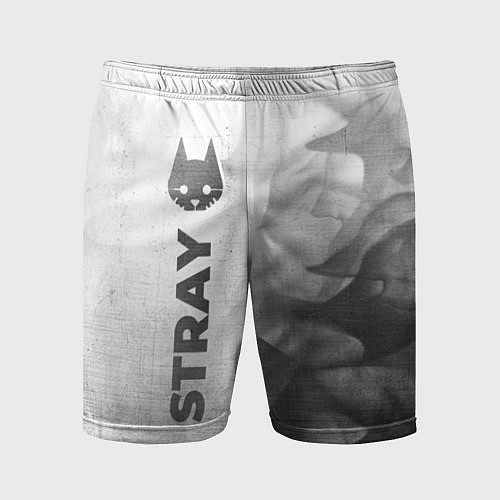 Мужские спортивные шорты Stray - white gradient по-вертикали / 3D-принт – фото 1