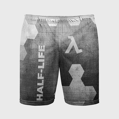 Мужские спортивные шорты Half-Life - grey gradient вертикально / 3D-принт – фото 1