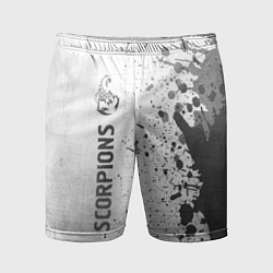 Мужские спортивные шорты Scorpions - white gradient по-вертикали