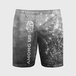 Мужские спортивные шорты Among Us - grey gradient по-вертикали