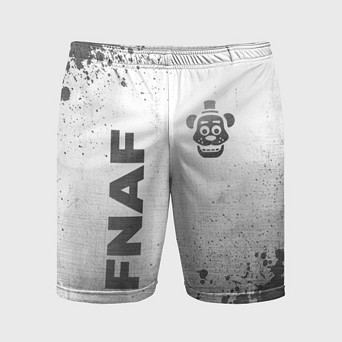 Мужские спортивные шорты FNAF - white gradient вертикально / 3D-принт – фото 1