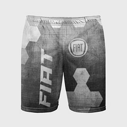 Шорты спортивные мужские Fiat - grey gradient вертикально, цвет: 3D-принт