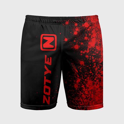 Мужские спортивные шорты Zotye - red gradient по-вертикали / 3D-принт – фото 1