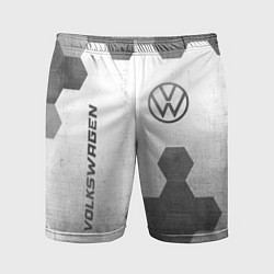 Шорты спортивные мужские Volkswagen - white gradient вертикально, цвет: 3D-принт