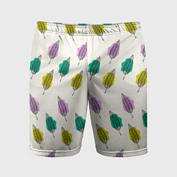 Мужские спортивные шорты Листья на пятнах
