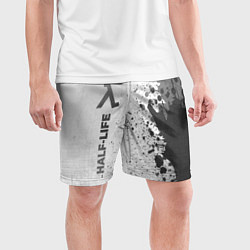 Шорты спортивные мужские Half-Life - white gradient по-вертикали, цвет: 3D-принт — фото 2