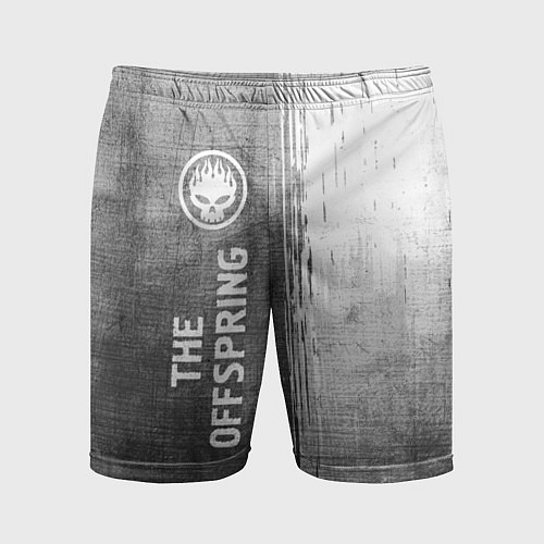 Мужские спортивные шорты The Offspring - grey gradient по-вертикали / 3D-принт – фото 1