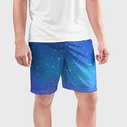 Шорты спортивные мужские Ночное сияние, цвет: 3D-принт — фото 2