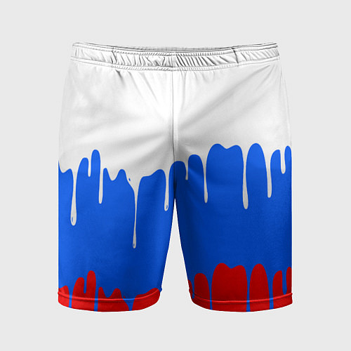 Мужские спортивные шорты Патриот - флаг / 3D-принт – фото 1