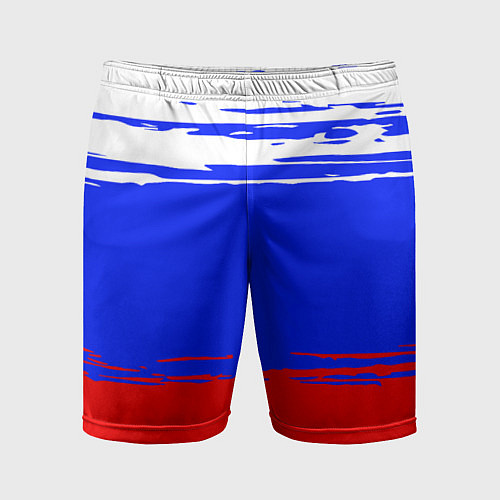 Мужские спортивные шорты Патриот - флаг / 3D-принт – фото 1