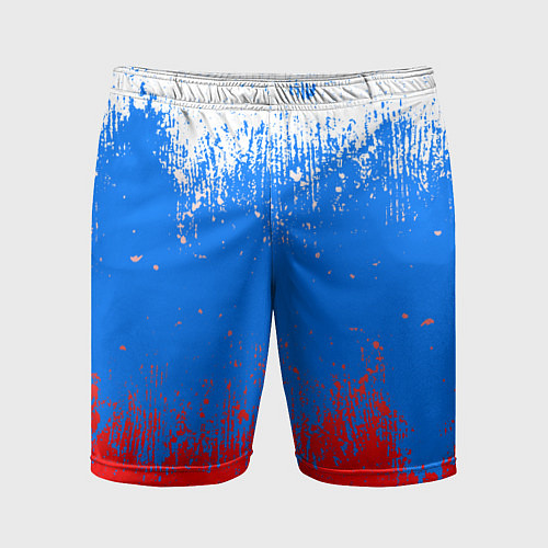 Мужские спортивные шорты Патриот - флаг / 3D-принт – фото 1