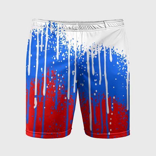 Мужские спортивные шорты Патриот - флаг / 3D-принт – фото 1