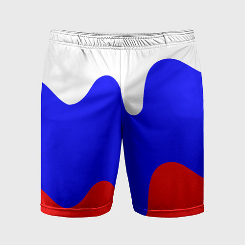 Мужские спортивные шорты Патриот - флаг / 3D-принт – фото 1