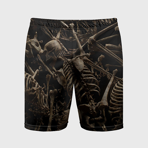 Мужские спортивные шорты Человеческие кости / 3D-принт – фото 1