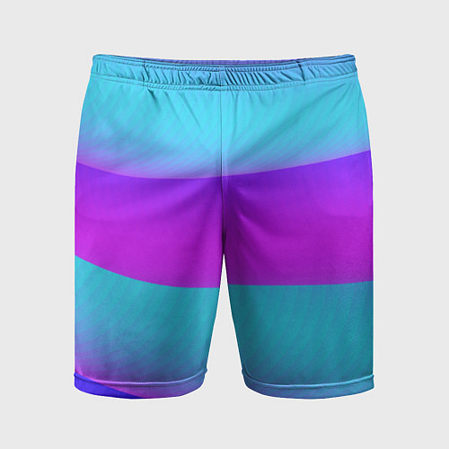 Мужские спортивные шорты Неоновый прилив / 3D-принт – фото 1