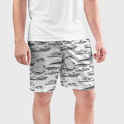 Шорты спортивные мужские Корюшка и водный транспорт, цвет: 3D-принт — фото 2