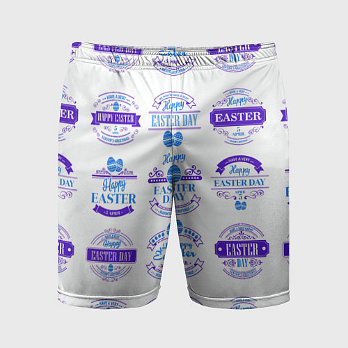 Мужские спортивные шорты Easter holidays / 3D-принт – фото 1