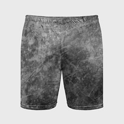 Шорты спортивные мужские Абстракция - grey polished chip, цвет: 3D-принт