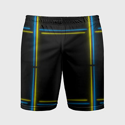 Мужские спортивные шорты Neon yellow blue
