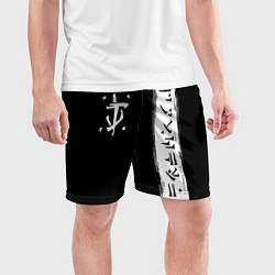 Шорты спортивные мужские Doom символы марса, цвет: 3D-принт — фото 2